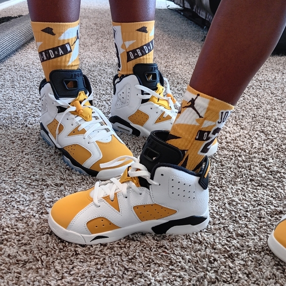 Jordan 6 yellow ochre socks - Picture 5 of 6